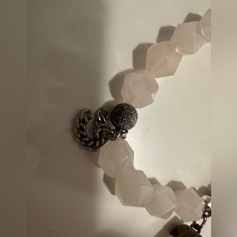 LOVE THIRTEEN ROSE QUARTZ CRYSTAL BRACELET - Picture 6 of 7